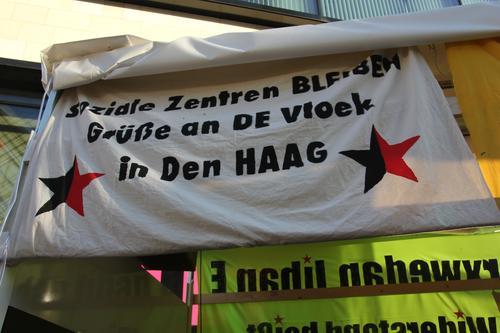 De Vloek muss bleiben! Solidarische Grüße aus Wuppertal nach DenHaag! Autonome Zentren erkämpfen & verteidigen!